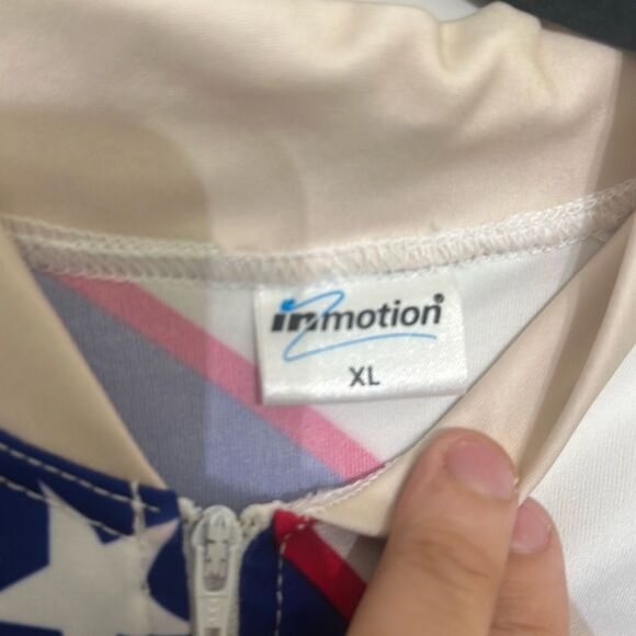 Inmotion Mens Multicolor Half Zip‎ Ride And Shut Up USA Cycling Jersey Size XL - Picture 6 of 8